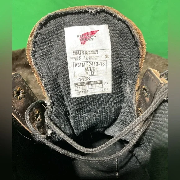 Red Wing 4433 Supersole steel toe work boots sz 12 (JUGXKR) - Picture 5 of 9